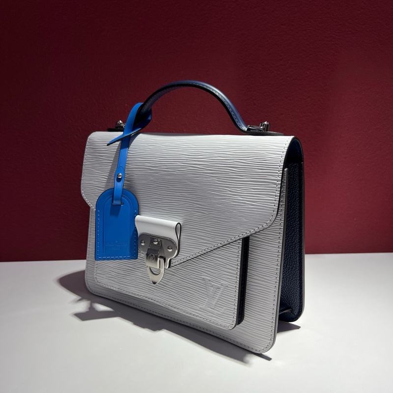 路易威登/Louis Vuitton  Neo Monceau 白色水波紋郵差包 長：25 cm 寬：8 cm 高：16 cm 。-2