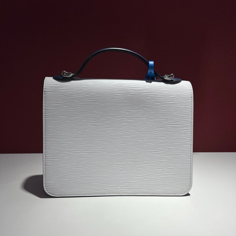 路易威登/Louis Vuitton  Neo Monceau 白色水波紋郵差包 長：25 cm 寬：8 cm 高：16 cm 。-3