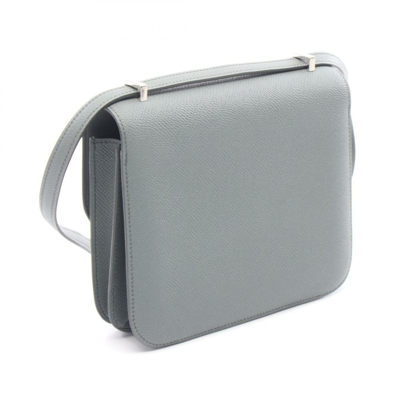 愛馬仕 Constance 3 迷你單背包,Epsom 皮革,綠色 Vert amande,SHW,二手 Y-1