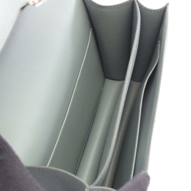 愛馬仕 Constance 3 迷你單背包,Epsom 皮革,綠色 Vert amande,SHW,二手 Y-2