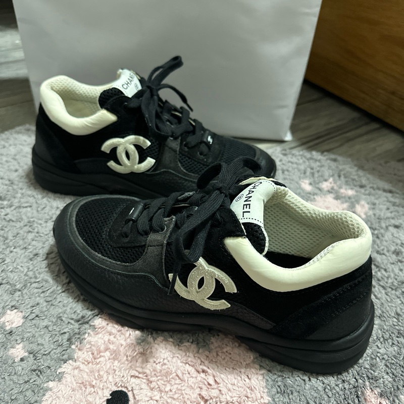 CHANEL 球鞋 38半 黑-0