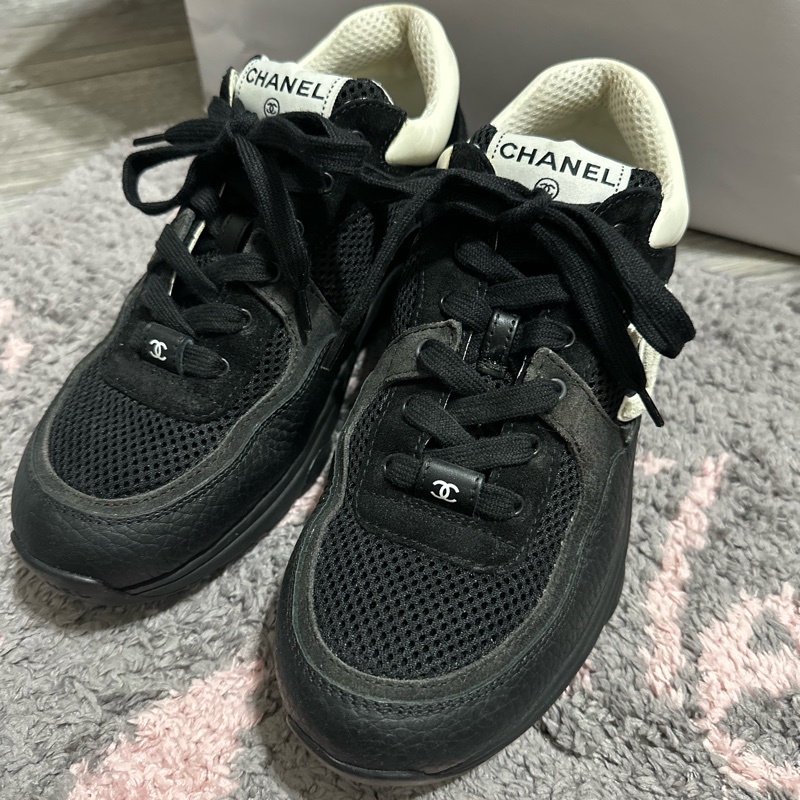 CHANEL 球鞋 38半 黑-3