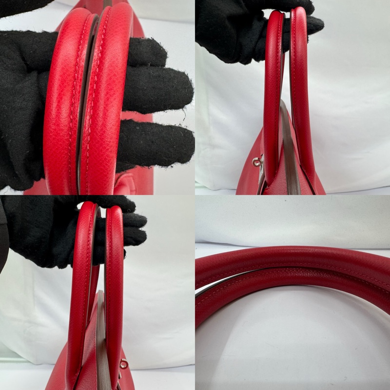 愛馬仕 HERMES  柏金35公分 Epsom牛皮 銀扣 Q刻 紅色手提包-5