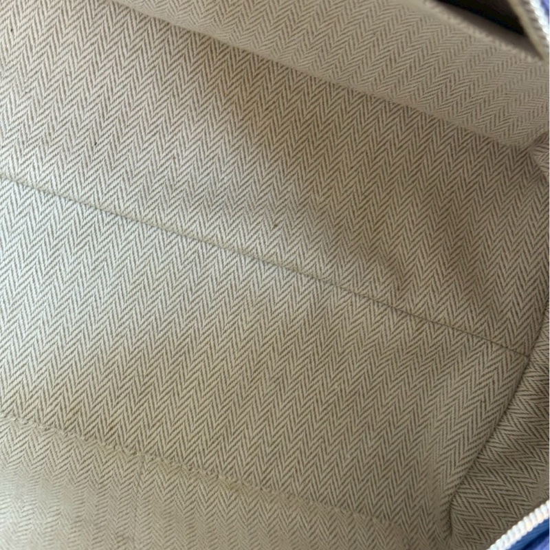 95新💙 Hermès 愛馬仕 帆布飯盒包 小號 藍色-10