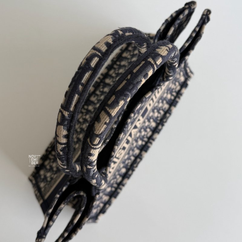 98新✨ Dior 迪奧 Book Tote 中型托特包 深藍老花💙-2