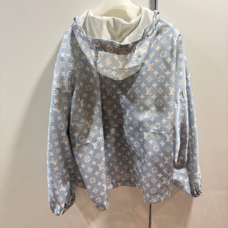 Louis Vuitton LV 老花滿版 限定款 風衣外套 藍 36號-2