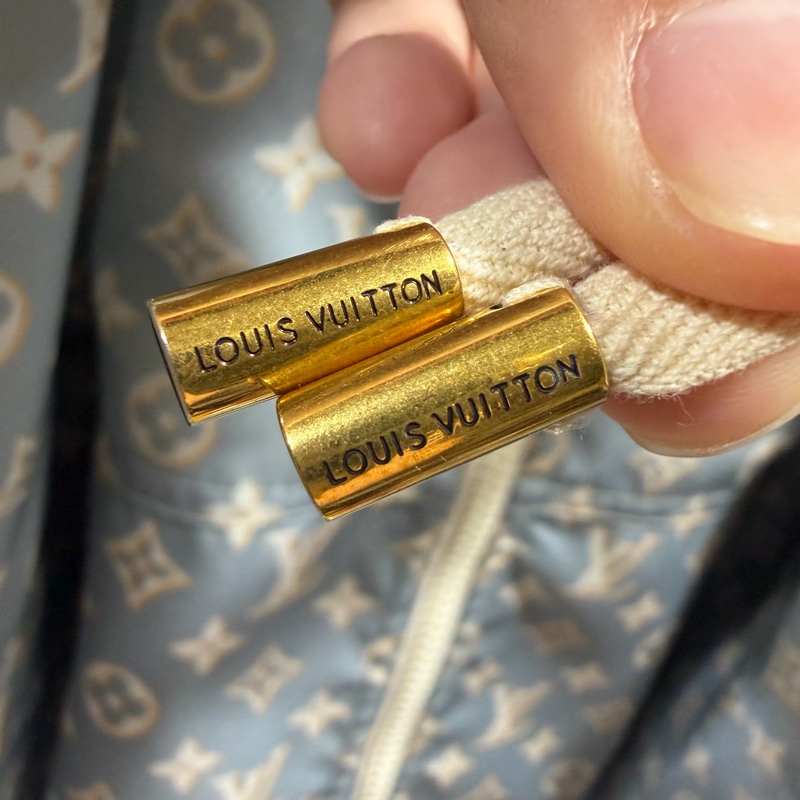 Louis Vuitton LV 老花滿版 限定款 風衣外套 藍 36號-7