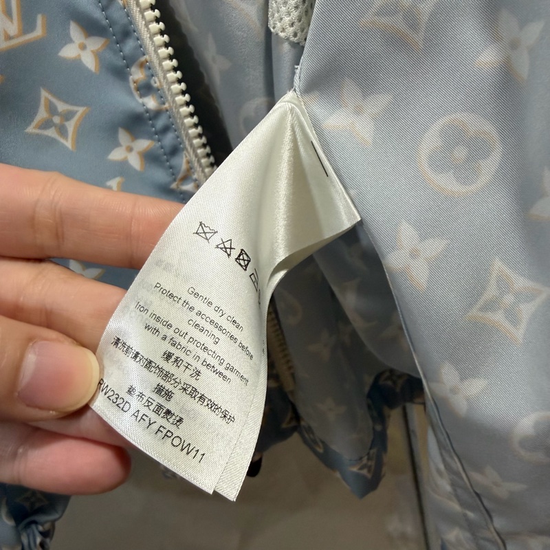 Louis Vuitton LV 老花滿版 限定款 風衣外套 藍 36號-19