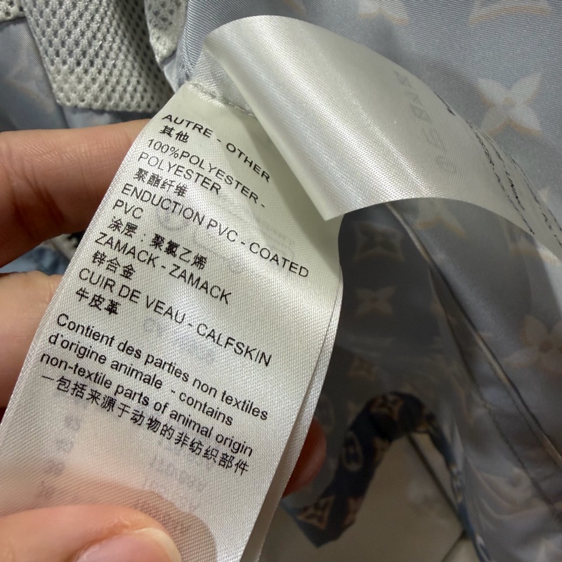 Louis Vuitton LV 老花滿版 限定款 風衣外套 藍 36號-20