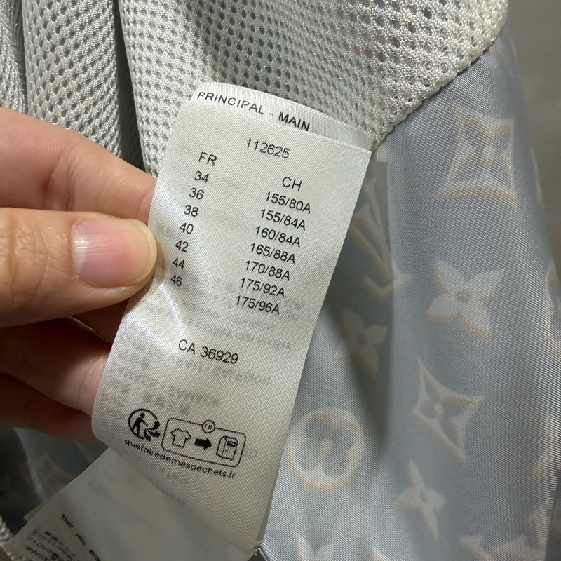 Louis Vuitton LV 老花滿版 限定款 風衣外套 藍 36號-21