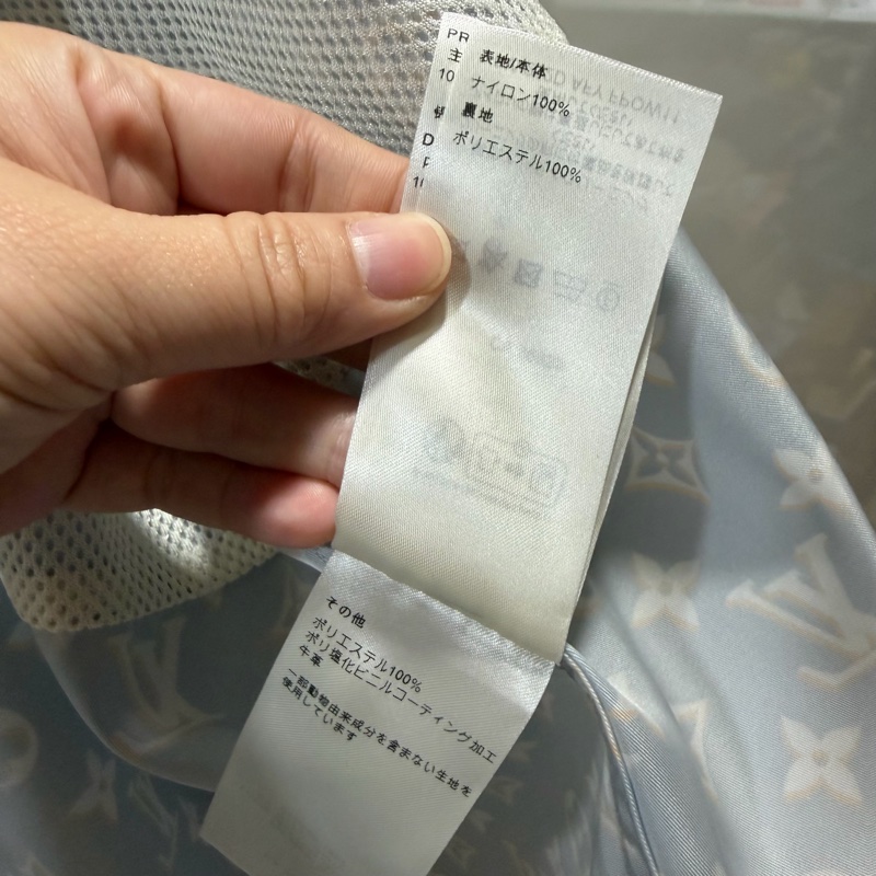 Louis Vuitton LV 老花滿版 限定款 風衣外套 藍 36號-22