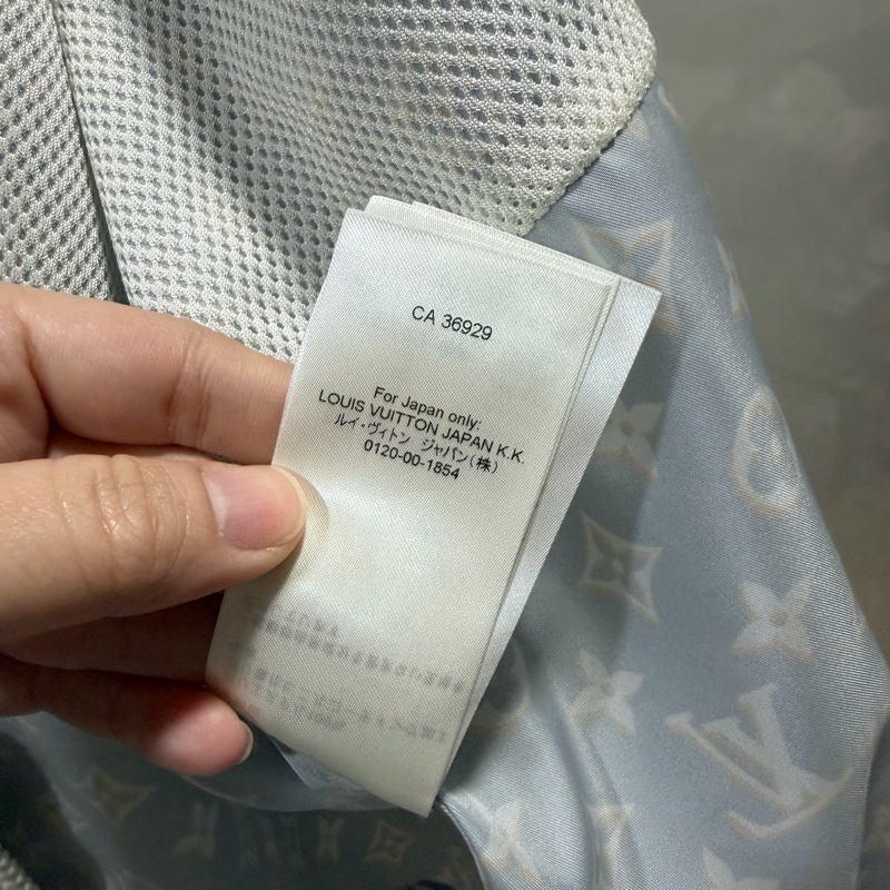 Louis Vuitton LV 老花滿版 限定款 風衣外套 藍 36號-23