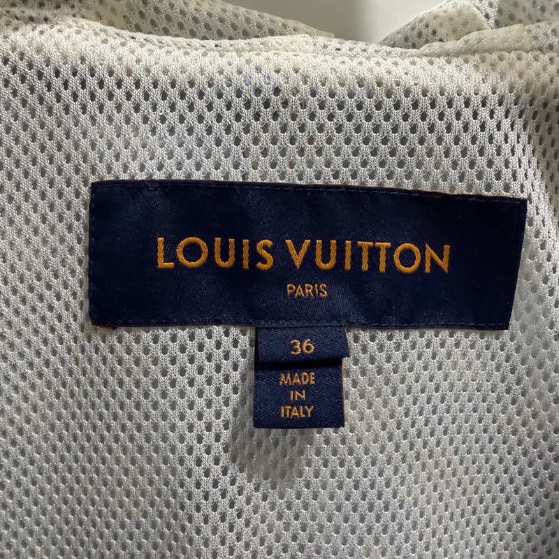 Louis Vuitton LV 老花滿版 限定款 風衣外套 藍 36號-24