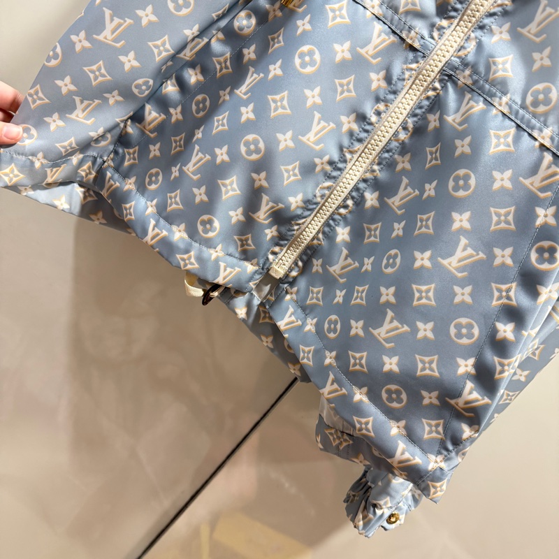 Louis Vuitton LV 老花滿版 限定款 風衣外套 藍 36號-29