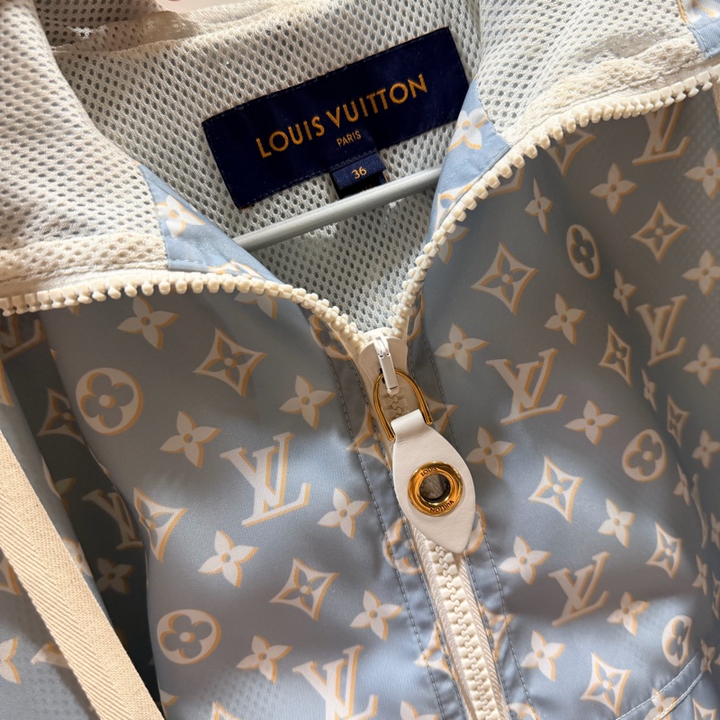 Louis Vuitton LV 老花滿版 限定款 風衣外套 藍 36號-40