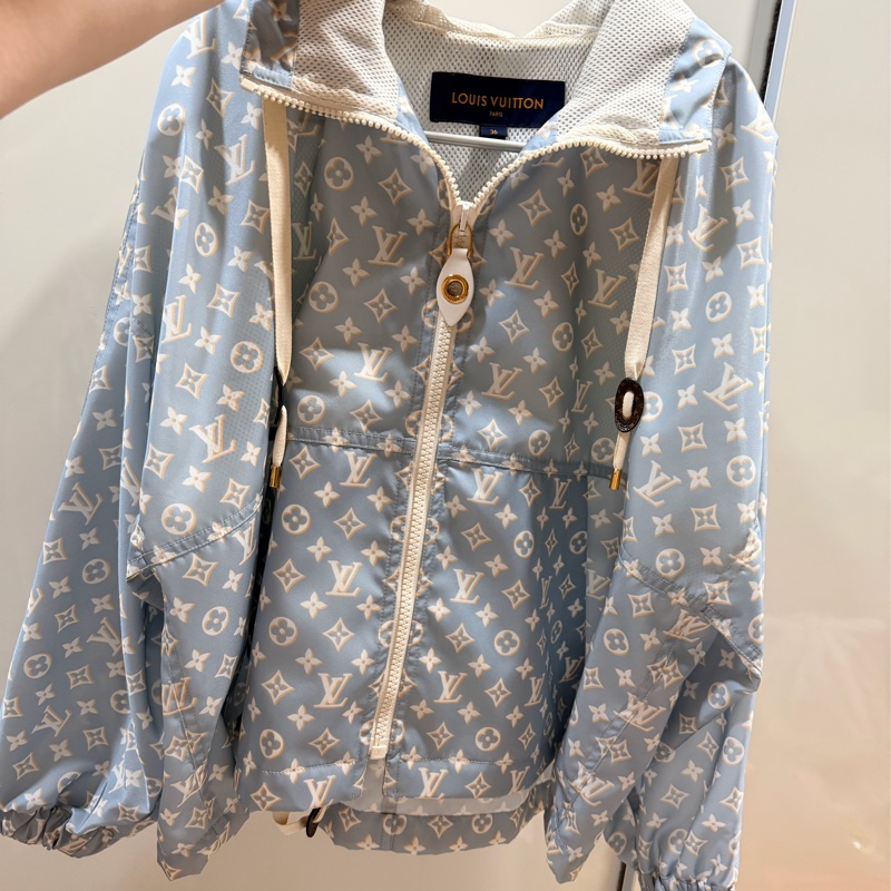 Louis Vuitton LV 老花滿版 限定款 風衣外套 藍 36號-41