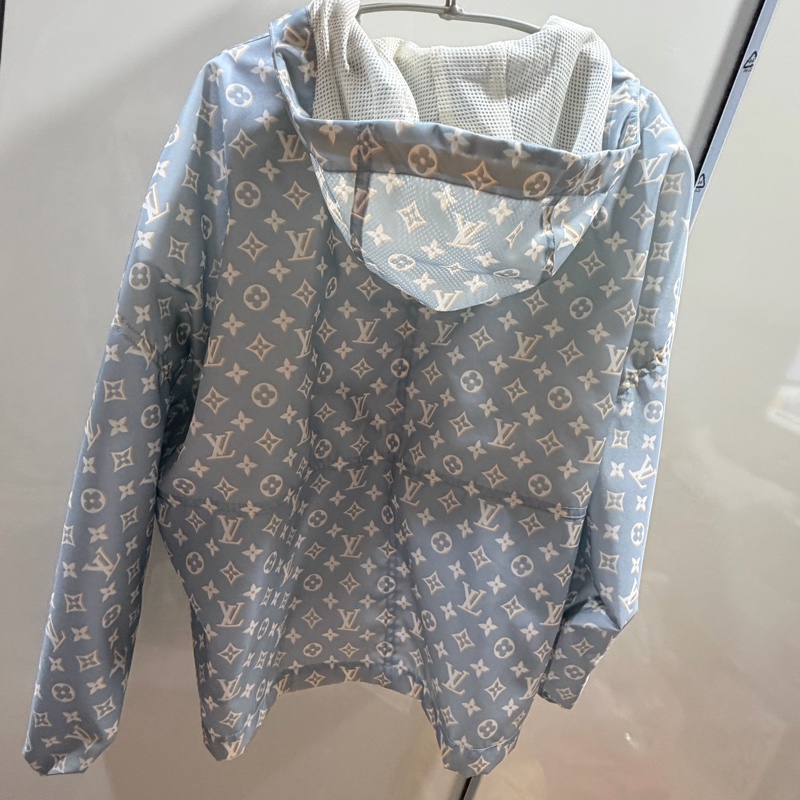 Louis Vuitton LV 老花滿版 限定款 風衣外套 藍 36號-42