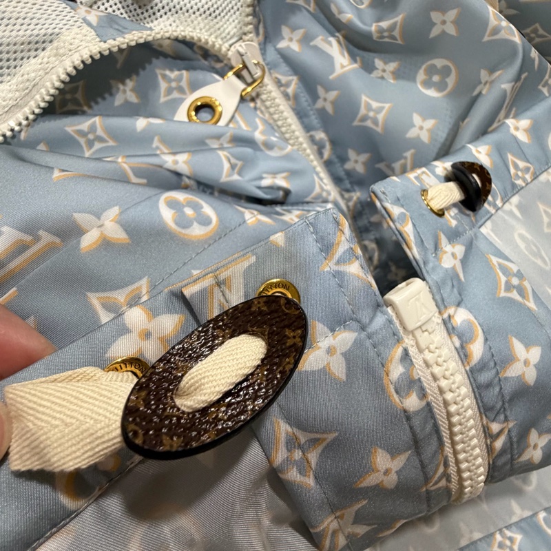 Louis Vuitton LV 老花滿版 限定款 風衣外套 藍 36號-44