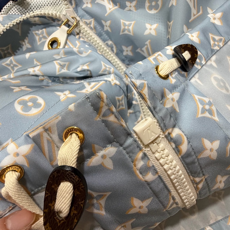 Louis Vuitton LV 老花滿版 限定款 風衣外套 藍 36號-46