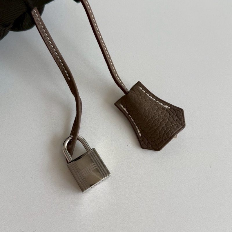 98新🤎 Hermès 愛馬仕 Birkin 35 大象灰銀釦-15
