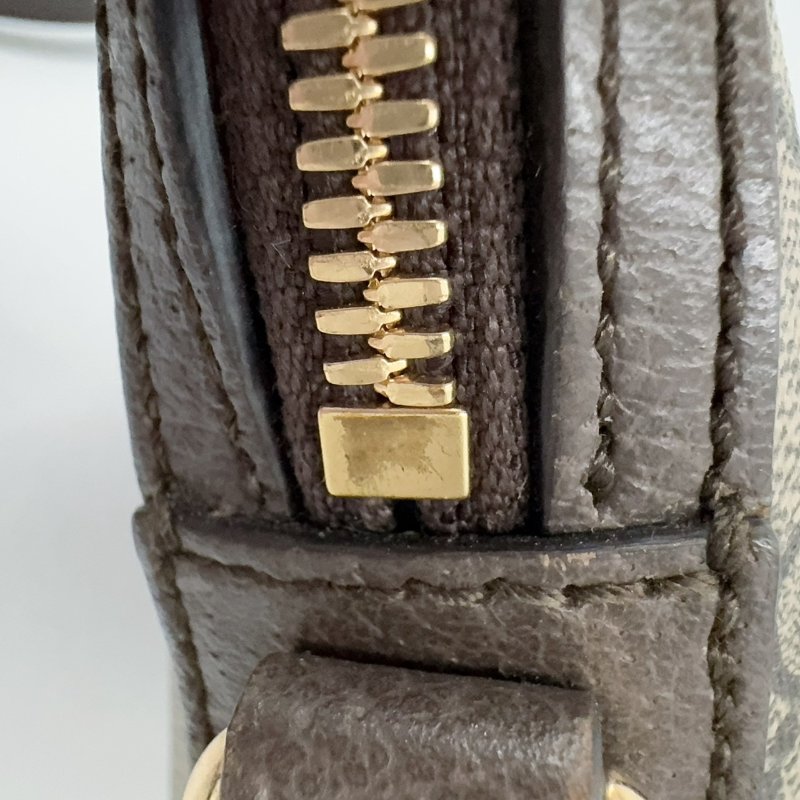 GUCCI老花拼咖啡色皮革綠紅綠織帶OPHIDIA貝殼包499621-13