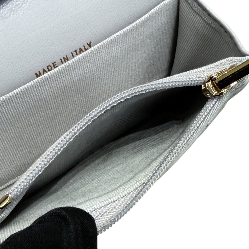 CHANEL 香奈兒 AP0214 Classic Flap Card Holder 羊皮 零錢包 莫蘭迪色 淡金釦-7