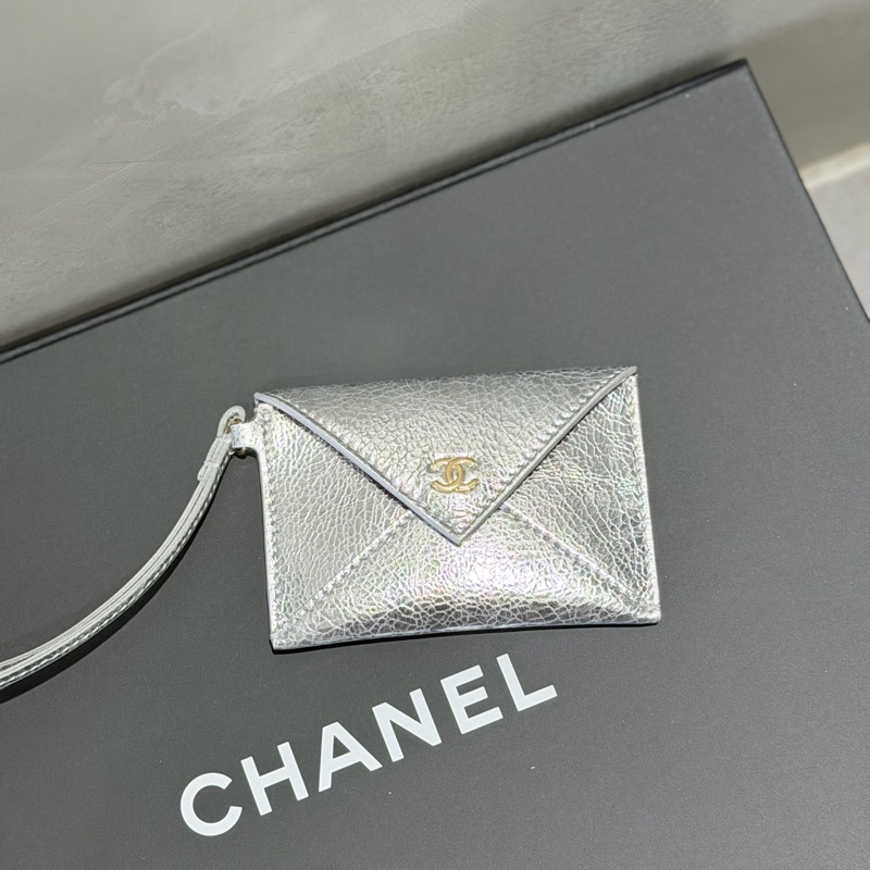 Chanel 雙色金銀卡包吊飾/卡片夾🎄限定掛飾-全新-2
