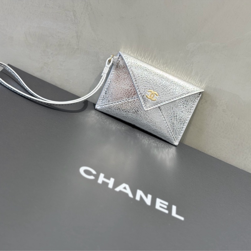 Chanel 雙色金銀卡包吊飾/卡片夾🎄限定掛飾-全新-7