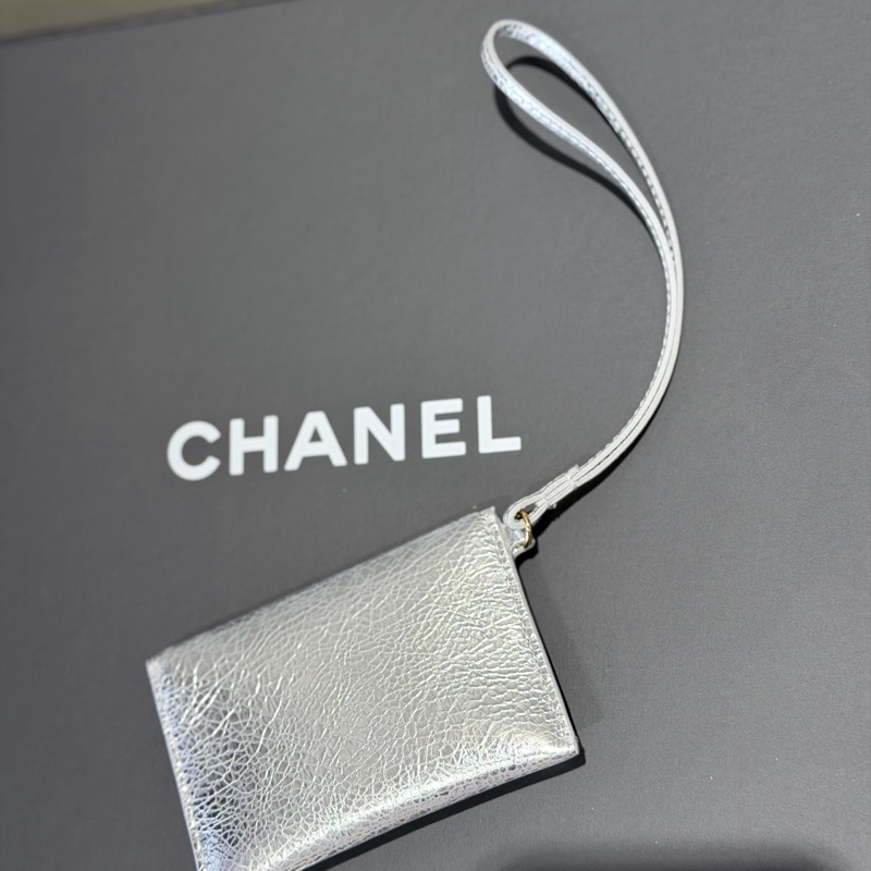 Chanel 雙色金銀卡包吊飾/卡片夾🎄限定掛飾-全新-8