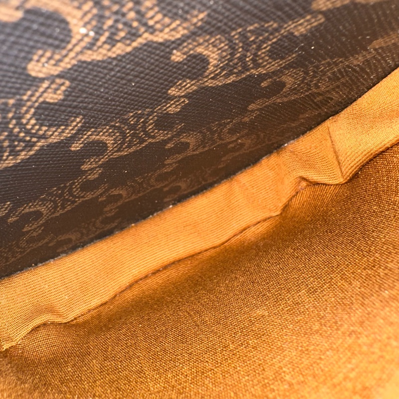 Celine 191502 老花凱旋門金釦馬鞍包 斜背包 folco triomphe-35