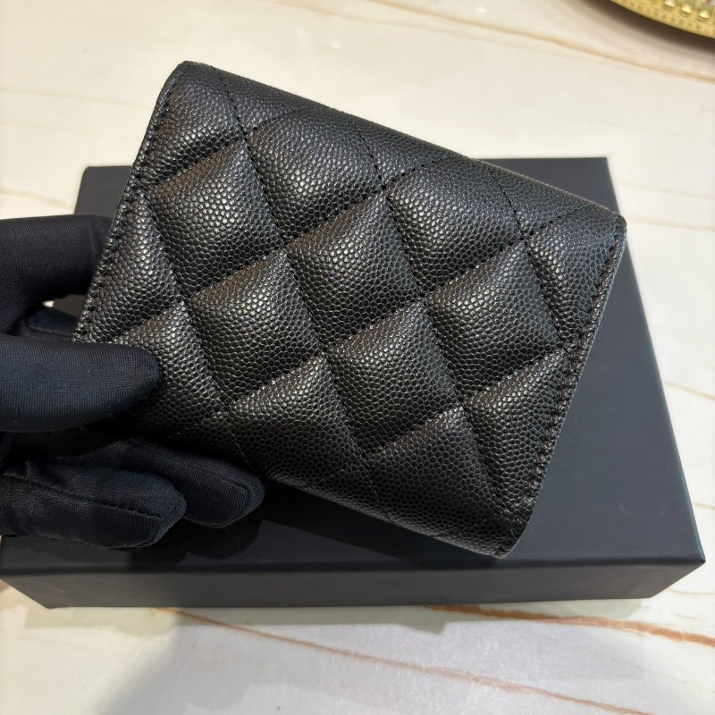 *SHIHNA名牌精品* CHANEL 大雙C 三摺卡包 絲巾暗袋 芯片款-8