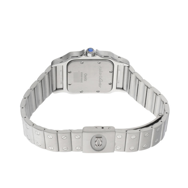 卡地亞 Santos Galbee W20025D6 象牙色女士石英腕錶(二手)- Ginzo-4