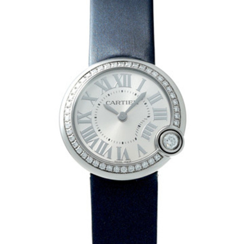 卡地亞 Santos Galbee LM 古董 W4BL0003 銀色女士石英腕錶（二手）- Ginzo