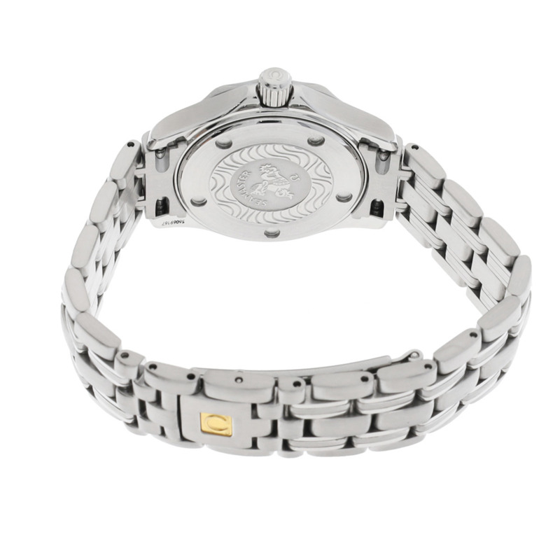 歐米茄海馬系列專業300公尺潛水錶 2582.61 紅色女士石英錶（二手）- Ginzo-4