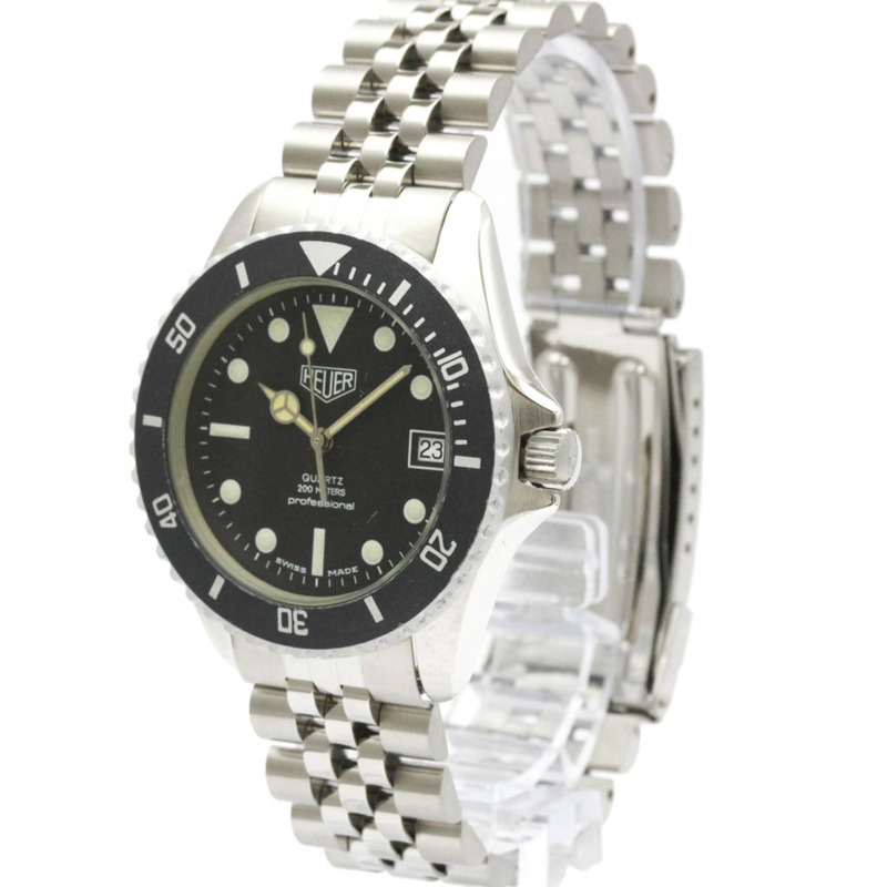 豪雅 1000 系列石英不鏽鋼男士運動腕錶 980.033-1