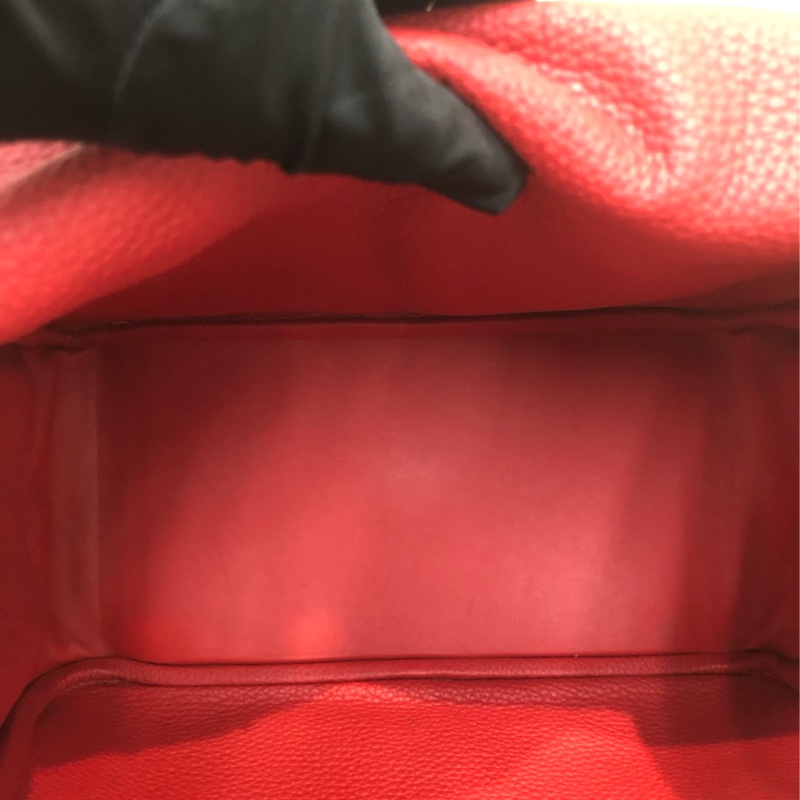 Hermes Lindy 30 紅色金扣 TC皮 XC355-15