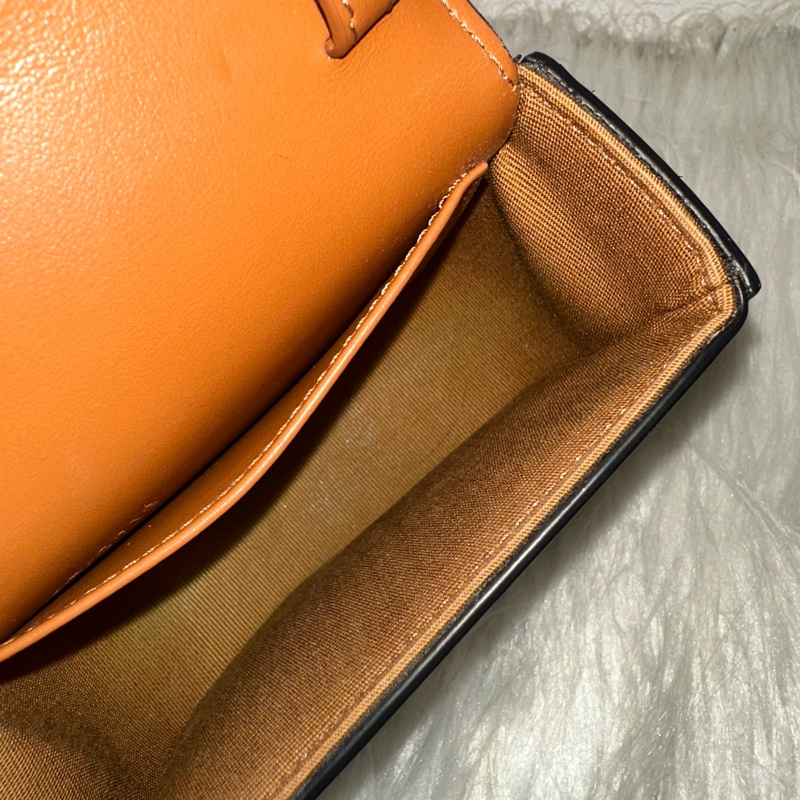 Celine 老花金釦凱旋門迷你斜背包-28