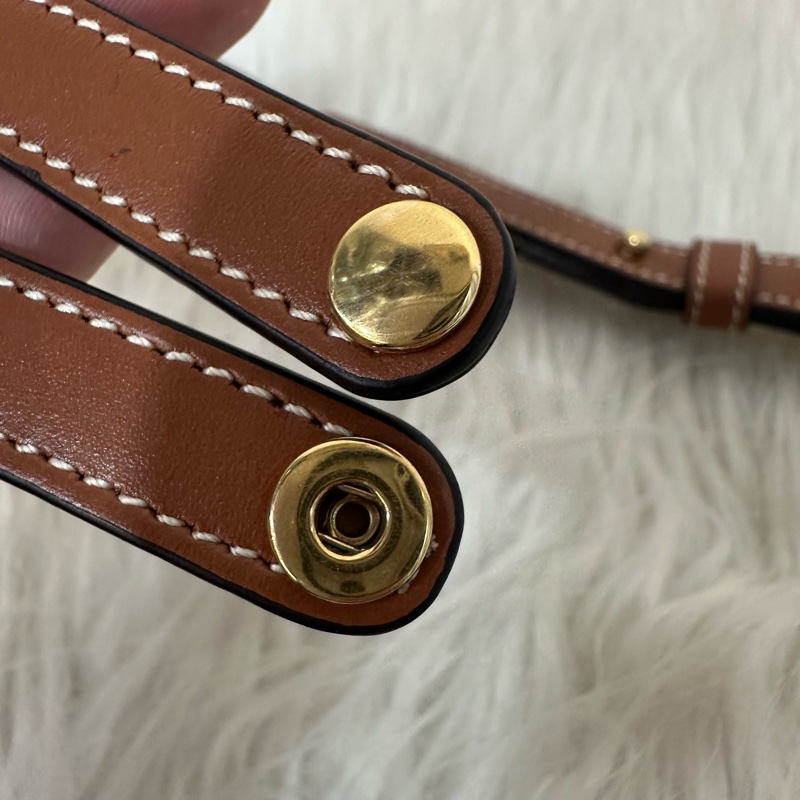 Celine 老花金釦凱旋門迷你斜背包-33