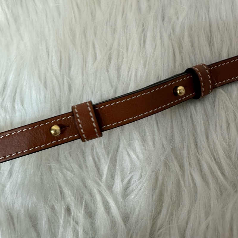 Celine 老花金釦凱旋門迷你斜背包-35