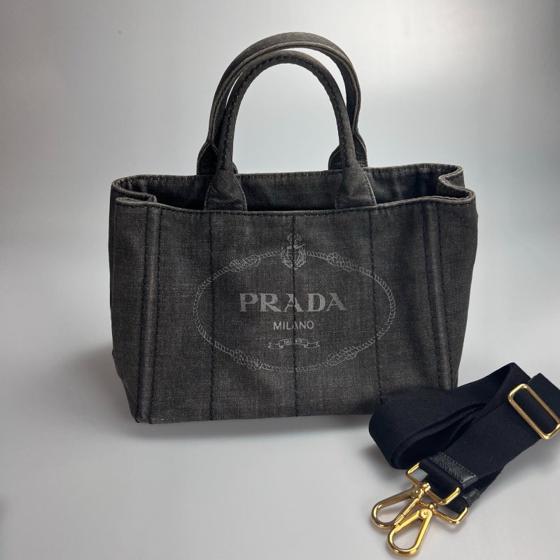 PRADA 1BG439 單寧托特包 MINI-1