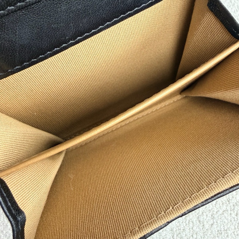 🌷帶保卡! Chanel 香奈兒 22S 核桃球Mini WOC 鏈條包 黑金羊皮-5