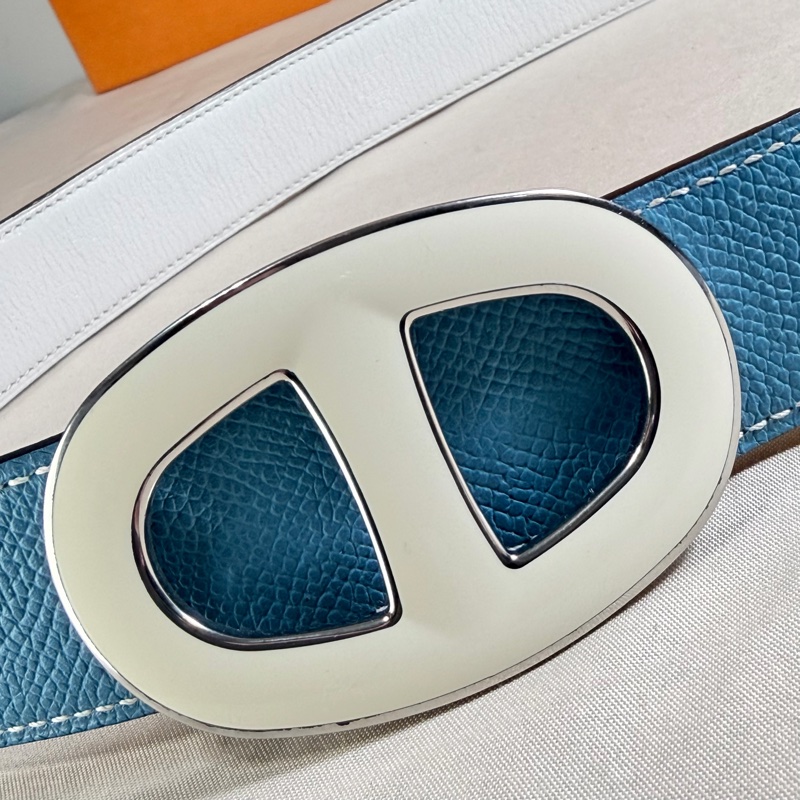 🔥超級經典 Hermès 愛馬仕 豬鼻 雙面用皮帶 腰帶-3