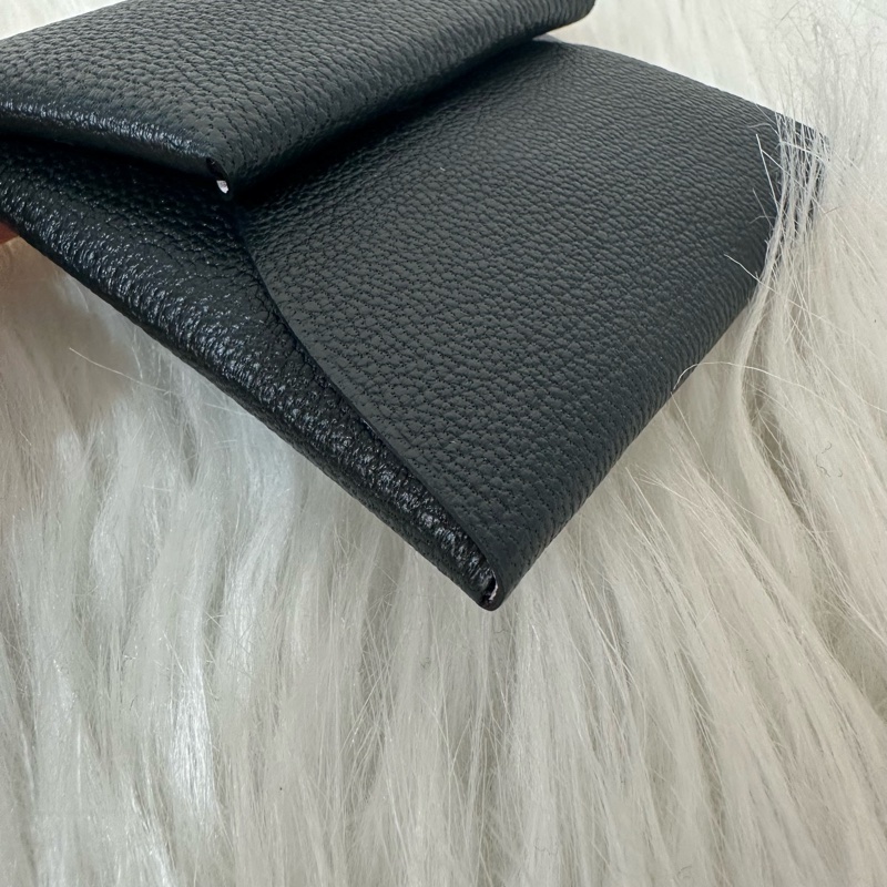 Hermes 黑粉皮卡包 零錢包 Bastia-2