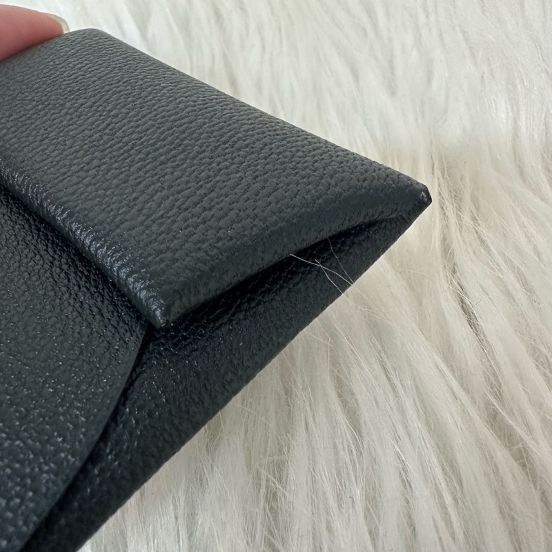 Hermes 黑粉皮卡包 零錢包 Bastia-4