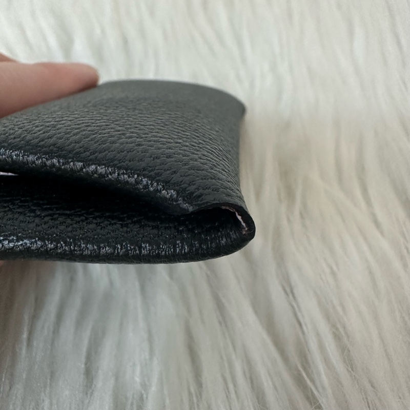 Hermes 黑粉皮卡包 零錢包 Bastia-5