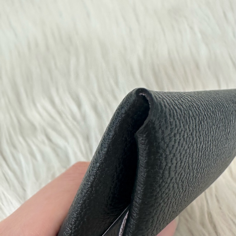 Hermes 黑粉皮卡包 零錢包 Bastia-7