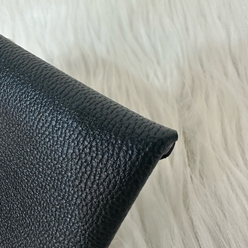 Hermes 黑粉皮卡包 零錢包 Bastia-10