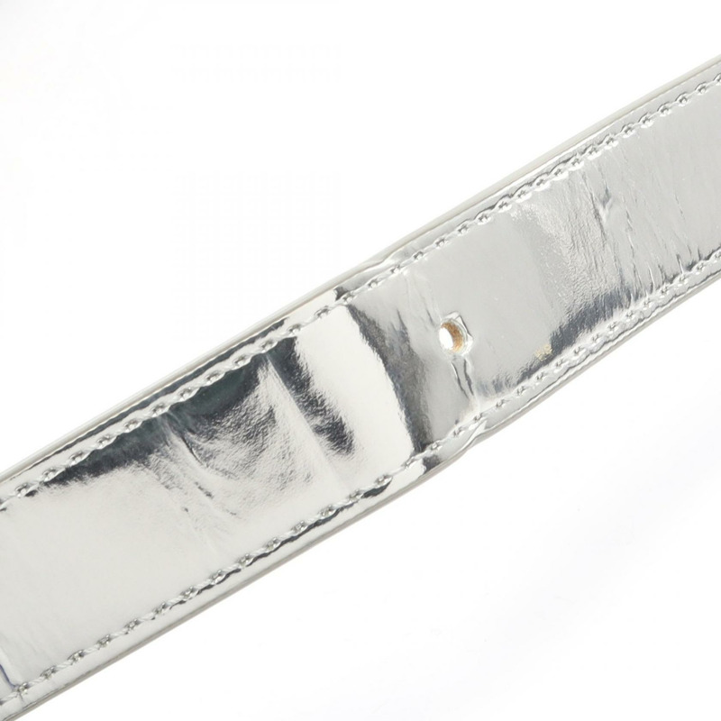 BOTTEGA VENETA 銀色皮革卡帶編織肩包(二手,女士款)-5