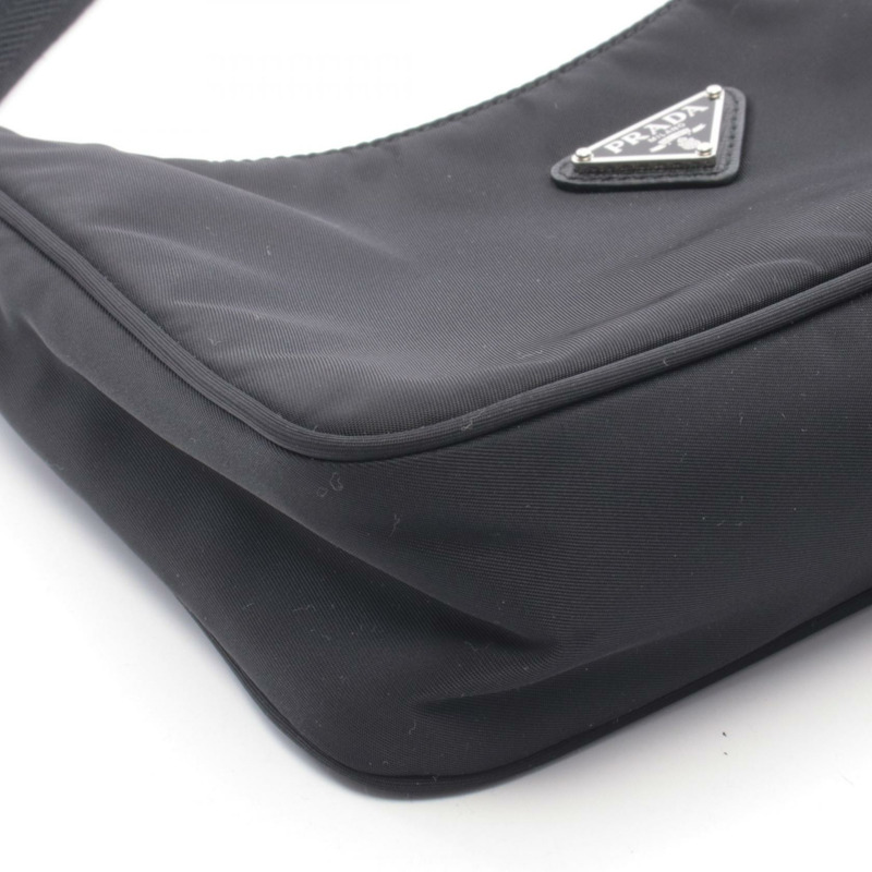 PRADA Re-Edition 2000 迷你手提包 1NE515_RDH0_F0002 尼龍黑 二手 女士-4