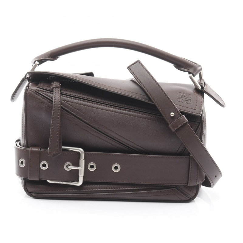 LOEWE Puzzle Biker Bag 小號單肩斜背包 A510S21XC7 皮革 二手-0